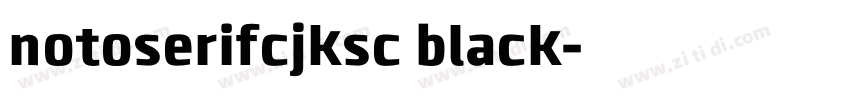 notoserifcjksc black字体转换
